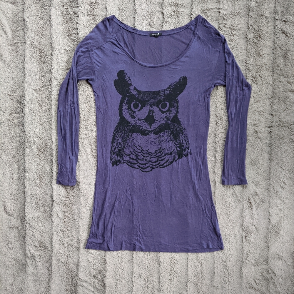 XS Talula Owl Print Tunic / T Shirt Dress